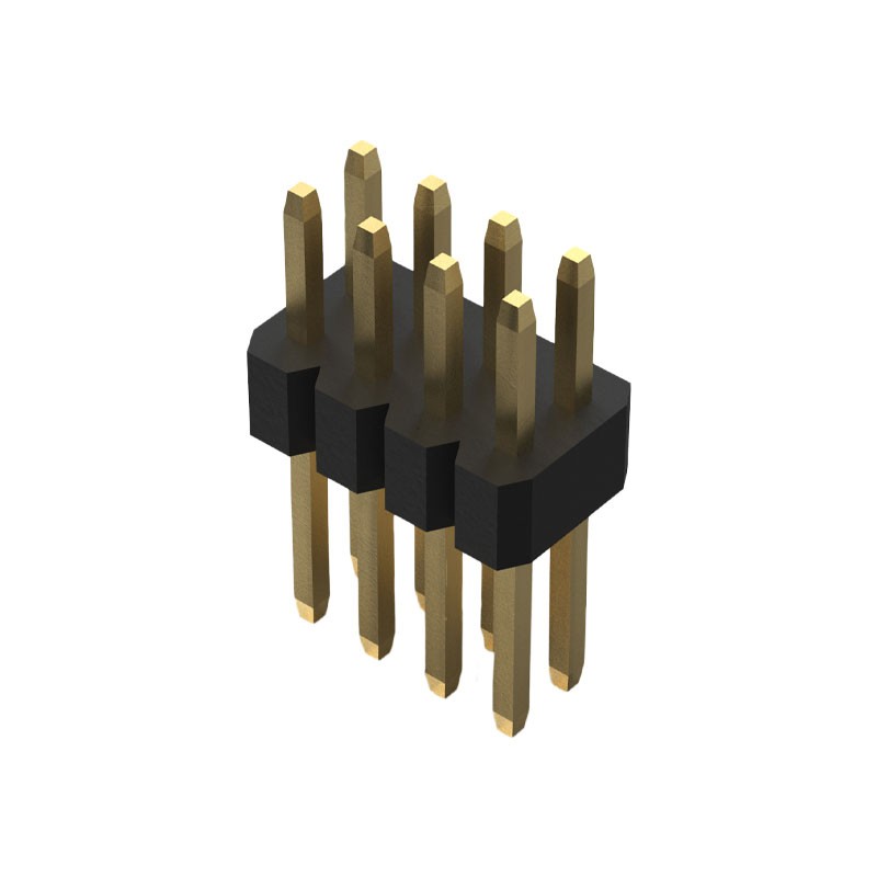 10 pcs : BC035-08-A-0200-0300-L-G - 8W, 1.0MM PITCH PIN HDR, DIL, TH
