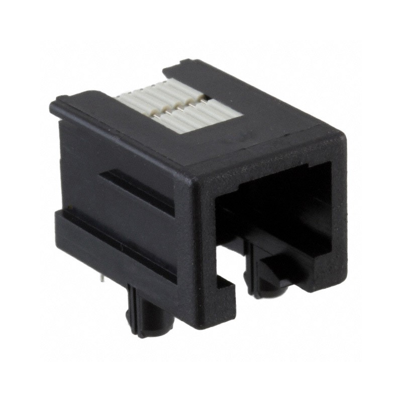 10 pcs : 215876-1 - CONN MOD JACK 6P6C R/A UNSHLD