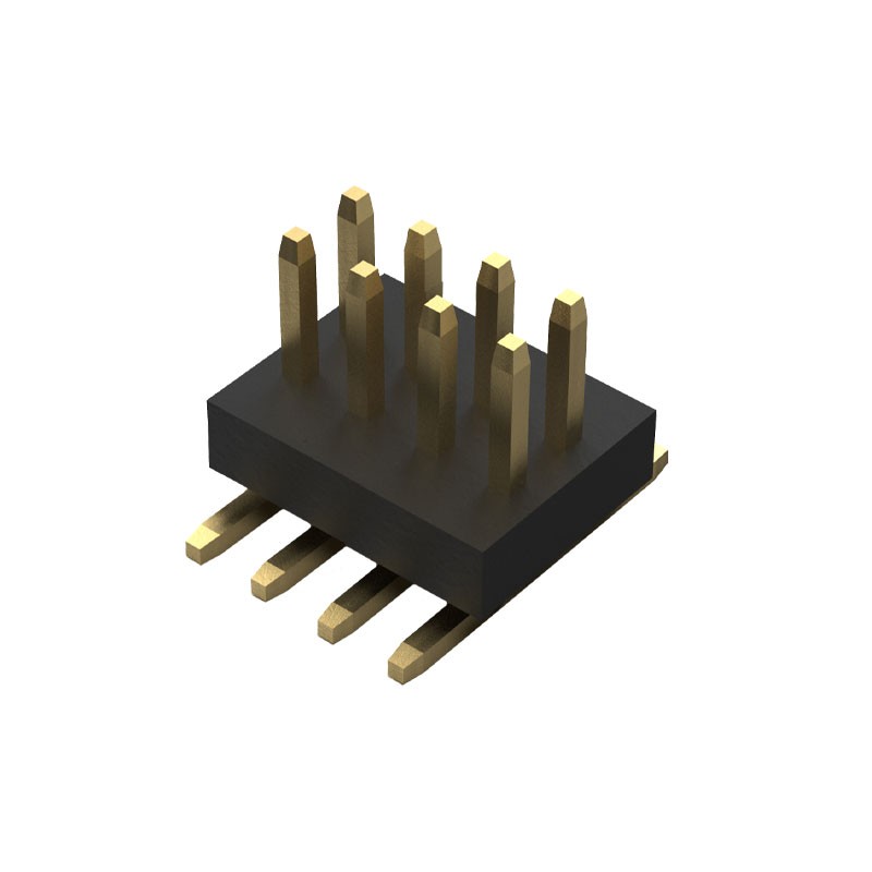 10 pcs : BC050-08A-K0-0380-0160-0480-LB - 8W,1.0MM PITCH ELEV PIN HDR,DIL,