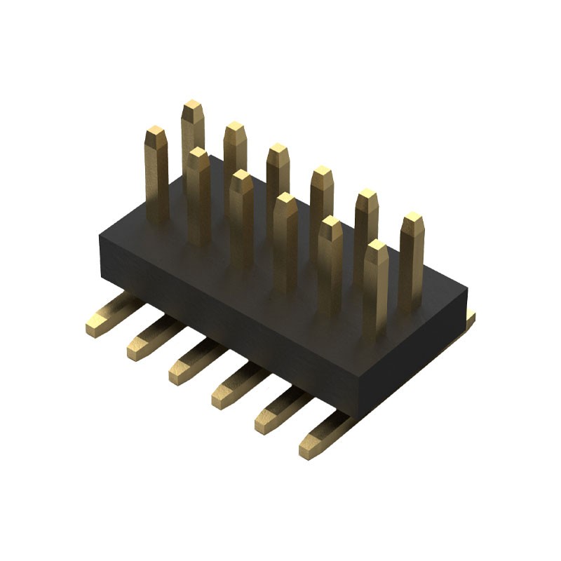 10 pcs : BC050-12A-K0-0200-0160-0480-LB - 12W,1.0MM PITCH ELEV PIN HDR,DIL