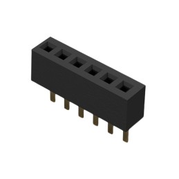 10 pcs : BC065-06-A-L-D - 6POS 1.0MM PITCH SOCKET, SIL, TH