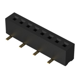 10 pcs : BC070-04-A-1-L-C - 4POS 1.0MM PITCH SOCKET, SIL, SM