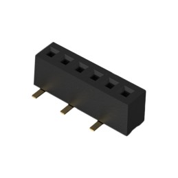 10 pcs : BC070-06-A-1-L-C - 6POS 1.0MM PITCH SOCKET, SIL, SM