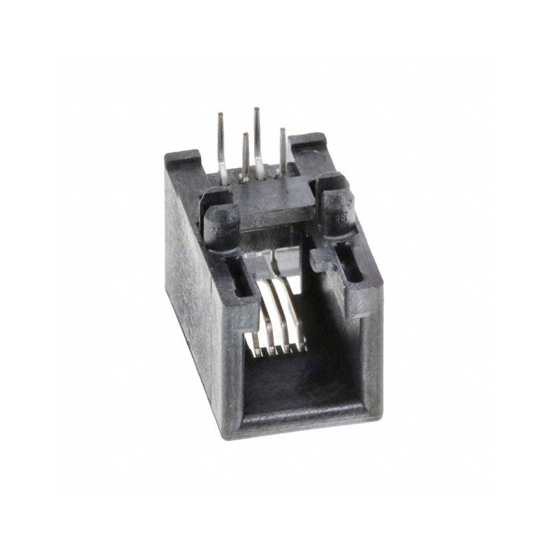 10 pcs : 0955012401 - CONN MOD JACK 4P4C R/A UNSHLD