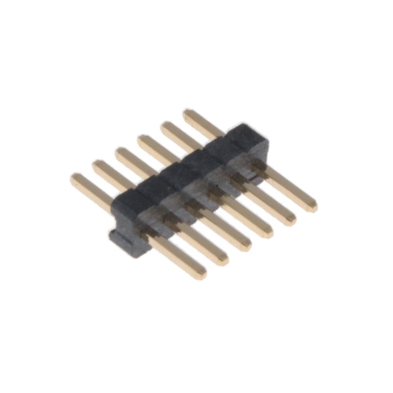 10 pcs : BD020-06-A-J-0350-0300-L-G - 06W, 1.27MM PITCH PIN HDR, SIL,