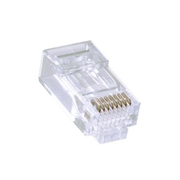 10 pcs : TDPTC6 - PULL THROUGH RJ45 PLUG CAT6 UNSH