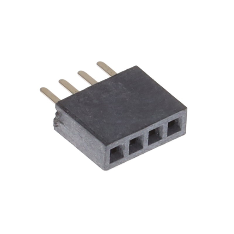 10 pcs : BD080-04-A-0230-L-D - 4W, 1.27MM PITCH SOCKET, SIL, TH