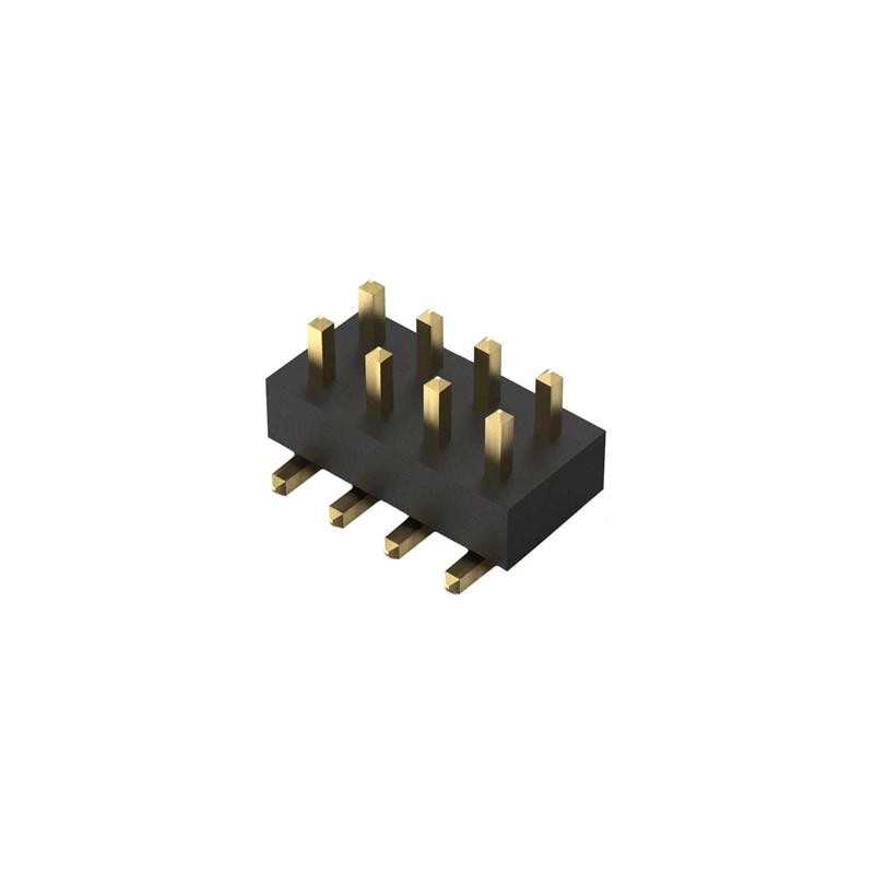10 pcs : BF030-08A-B0-0200-0277-0600-LB - 8POS, 2MM PITCH PIN HDR, DIL, SM
