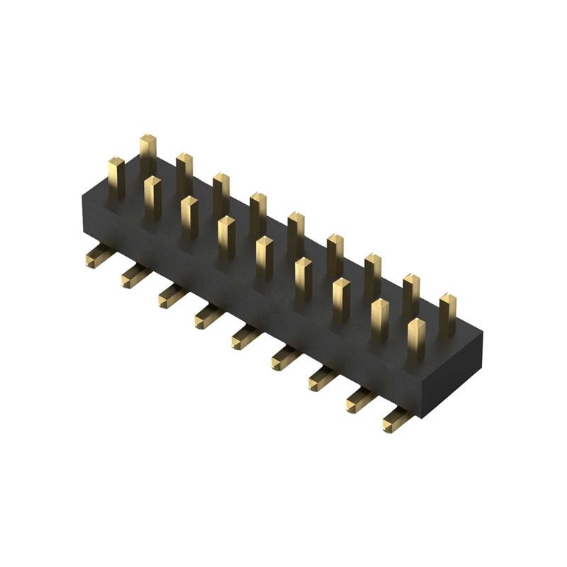 10 pcs : BF030-18A-B1-0600-0277-0600-LB - 18POS, 2MM PITCH PIN HDR, DIL, S