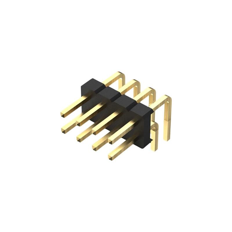 10 pcs : BF060-08A-B-0600-0280-0305-L-D - 8POS, 2MM PITCH PIN HDR, DIL, TH