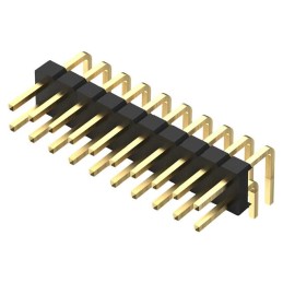10 pcs : BF060-20A-B-0600-0280-0305-L-D - 20POS, 2MM PITCH PIN HDR, DIL, T