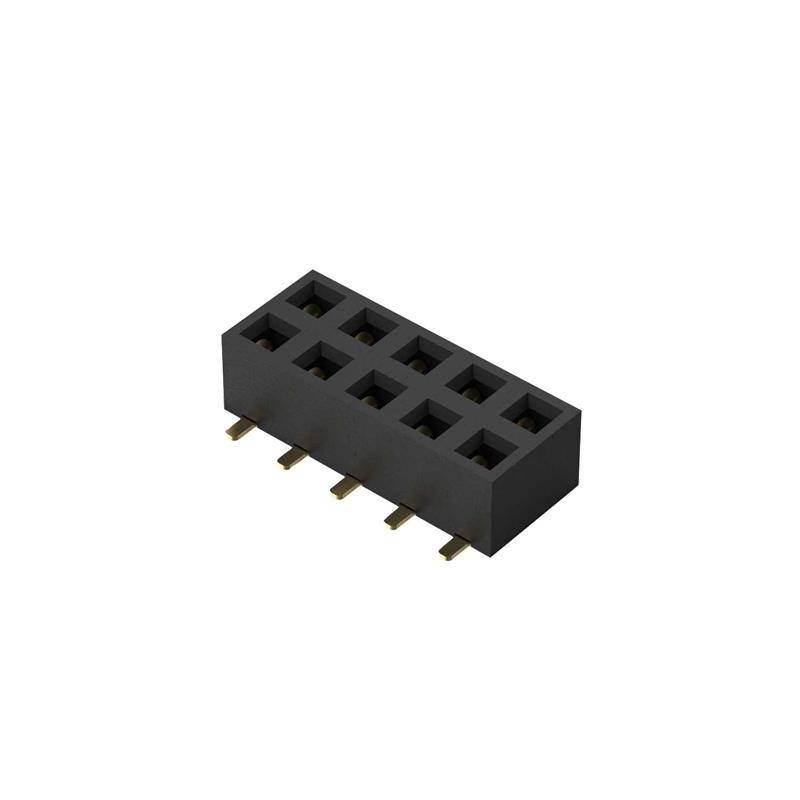 10 pcs : BF080-10-A-1-L-C - 10POS, 2MM PITCH SOCKET, DIL, SM