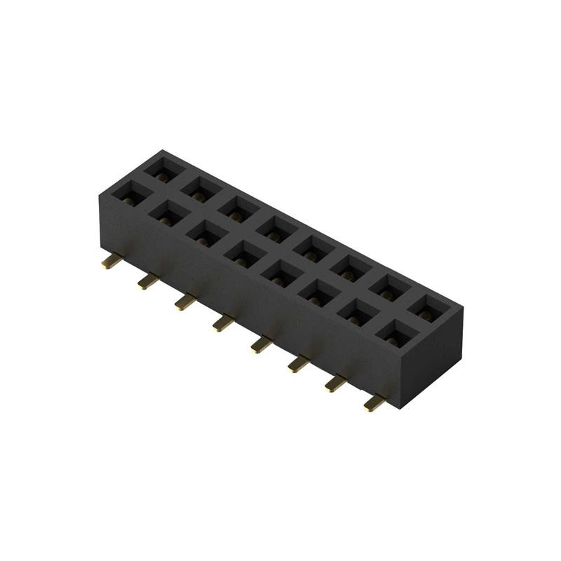 10 pcs : BF080-16-A-1-L-C - 16POS, 2MM PITCH SOCKET, DIL, SM