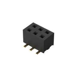 10 pcs : BF100-06-A-D-1-0640-L-C - 6POS, 2MM PITCH SOCKET, DIL, SMT