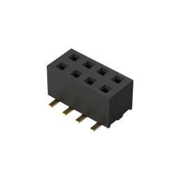 10 pcs : BF100-08-A-D-0-0640-L-C - 8POS, 2MM PITCH SOCKET, DIL, SMT