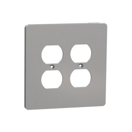 10 pcs : SQWS422012GY - 2 G MID+ 2 DUPLEX OUTLET WALL P