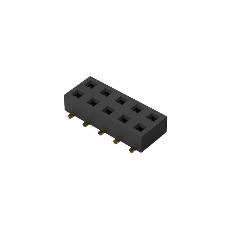 10 pcs : BF121-10-A-1-L-C - 10POS, 2MM PITCH SOCKET, DIL, SM