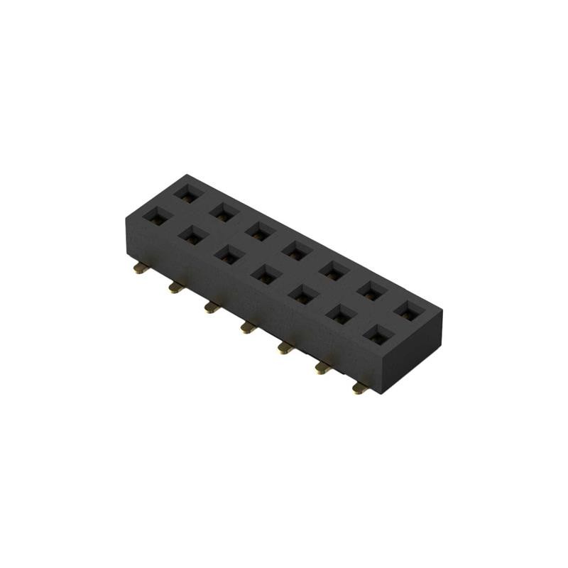 10 pcs : BF121-14-A-1-L-C - 14POS, 2MM PITCH SOCKET, DIL, SM