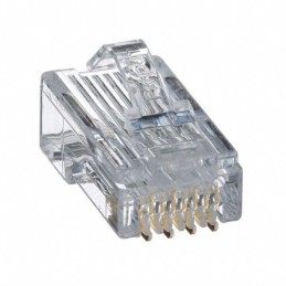 10 pcs : MP588-C - 8-POSITION, 8-WIRE MODULAR PLUG,