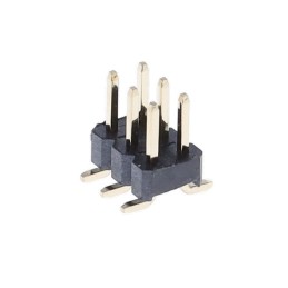 10 pcs : BG050-06A-0-0450-0737-0350-L-D - 6W, 2.54MM PITCH PIN HDR,DIL, SM