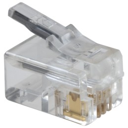 10 pcs : TM3P-44P - CONN MOD PLUG 4P4C UNSHIELDED