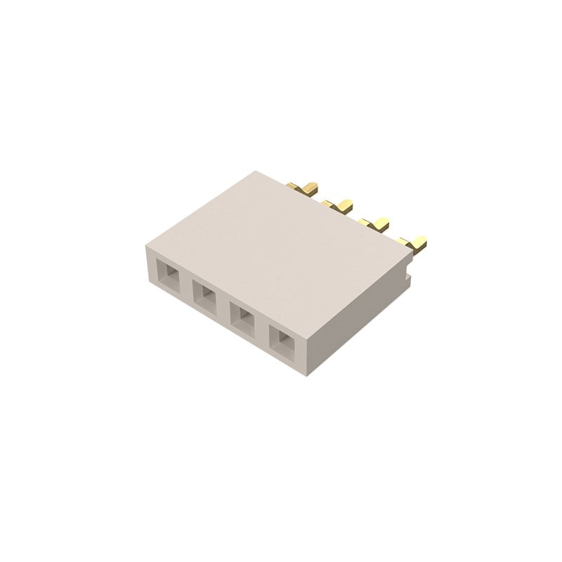 10 pcs : BG300-04-A-L-A - 4W, 2.54MM PTH SOCKET, SIL, SMT,