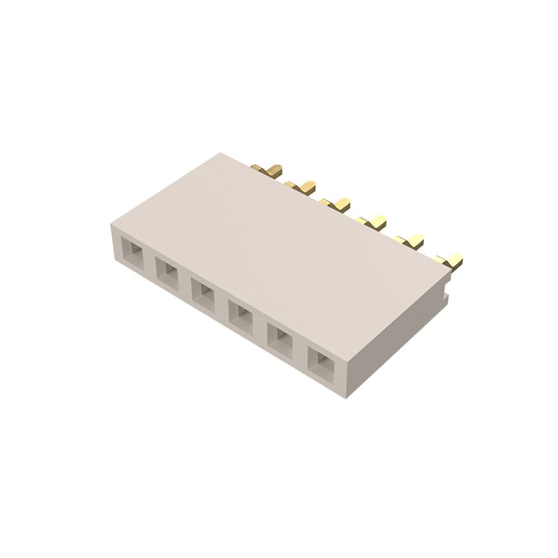 10 pcs : BG300-06-A-L-A - 6W, 2.54MM PTH SOCKET, SIL, SMT,