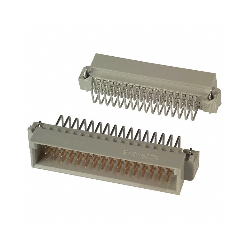 10 pcs : 5650916-5 - CONN DIN PLUG 48POS PCB RA GOLD