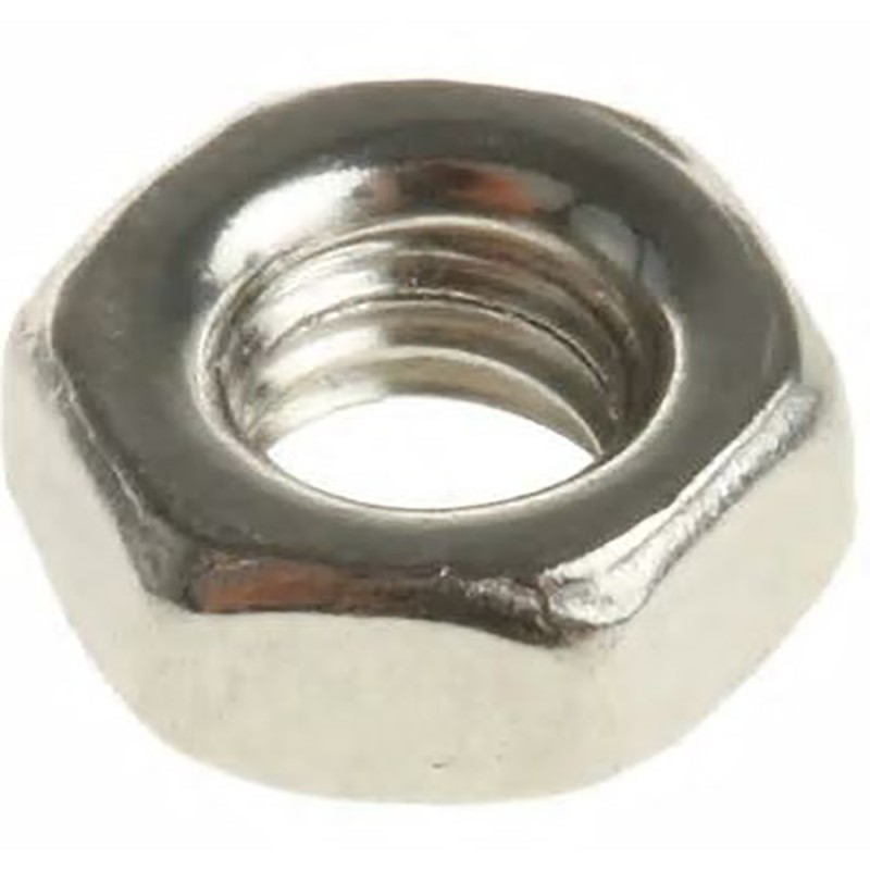 100 pcs - RS PRO Steel Screw Nut, 6-32 (5/16X7/64)in