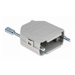 10 pcs : MHDPPK9-DE-K - 9 WAY D-SUB HOOD PLASTIC SNAP LO