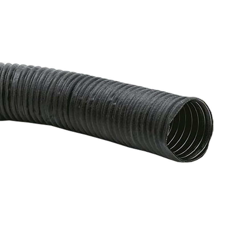 1 pcs - Contitech Black NEOPRENE Flexible Ducting, 2m, 180mm Bend Radius