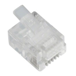 10 pcs : TM4P-66P - CONN MOD PLUG 6P6C UNSHIELDED
