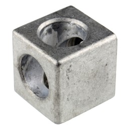 1 pcs - Bosch Rexroth S12 Cube Connector Connecting Component, Strut Profile 40 mm, Groove Size 10mm