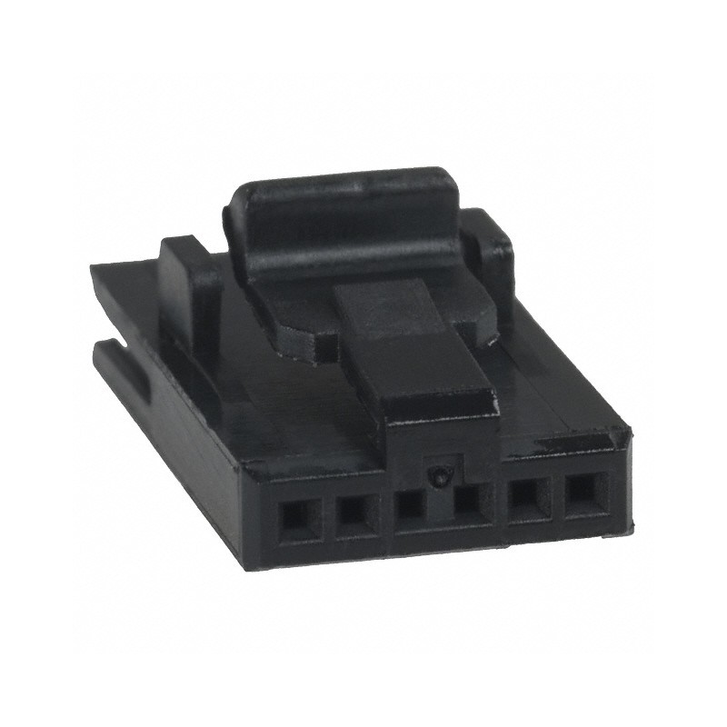 10 pcs : 487545-3 - CONN FFC RCPT HSG 6POS 1.27MM