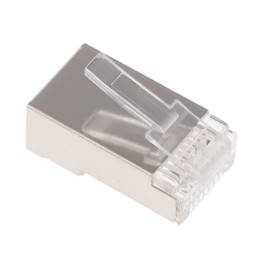 10 pcs : MPS88RX-1000 - MOD PLUG 8P8C SHIELDED ROUND STR