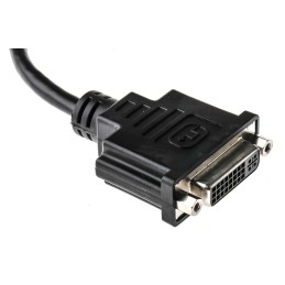 1 pcs - RS PRO Male DisplayPort to Female DVI-I Dual Link Cable, 150mm