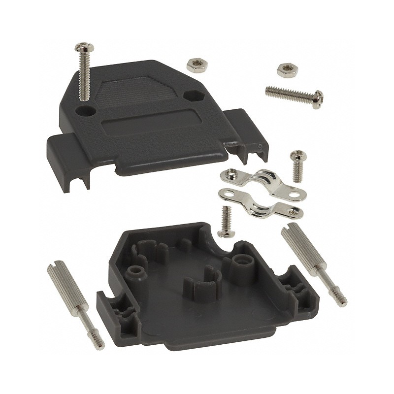 10 pcs : 993-025-010R031 - CONN BACKSHELL 25POS 45DEG GRAY