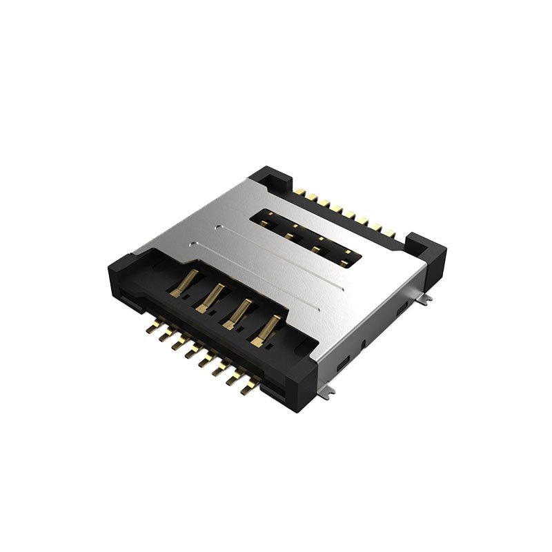 10 pcs : SIM6050-8-0-30-00-A - MINI SIM PUSH-PULL TYPE, DUAL SI