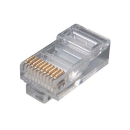 10 pcs : TDR10P10C - PLUG RJ45(10X10)RND CBL 100PK