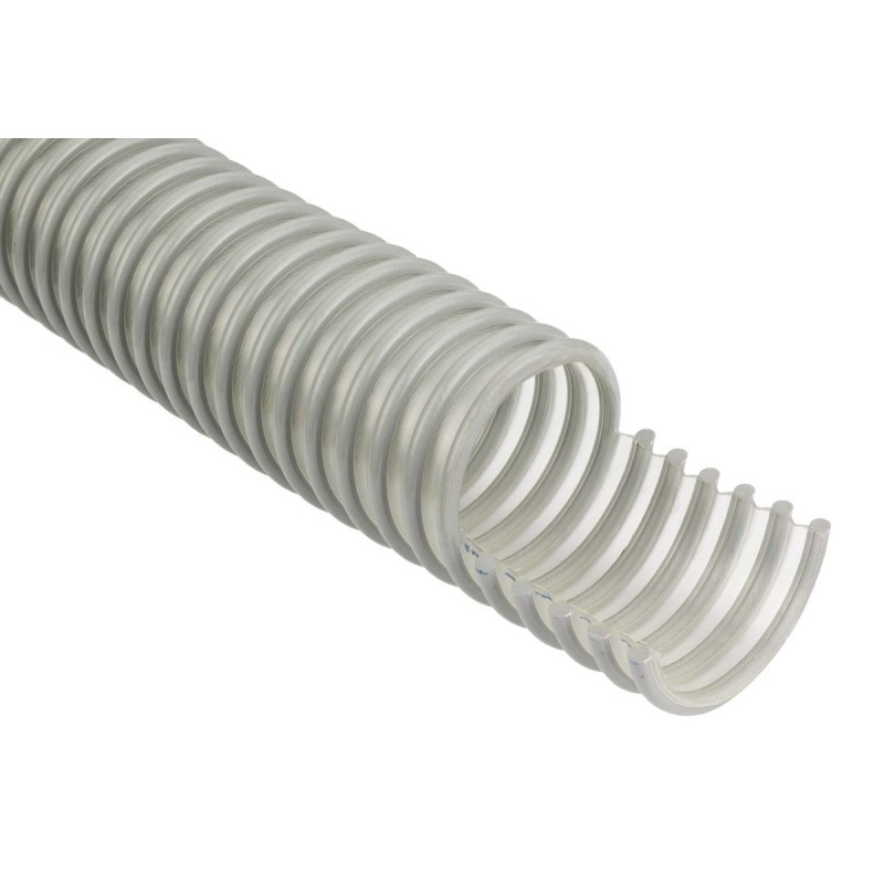 1 pcs - RS PRO Clear PUR Reinforced Flexible Ducting, 5m, (Minimum) 152mm Bend Radius