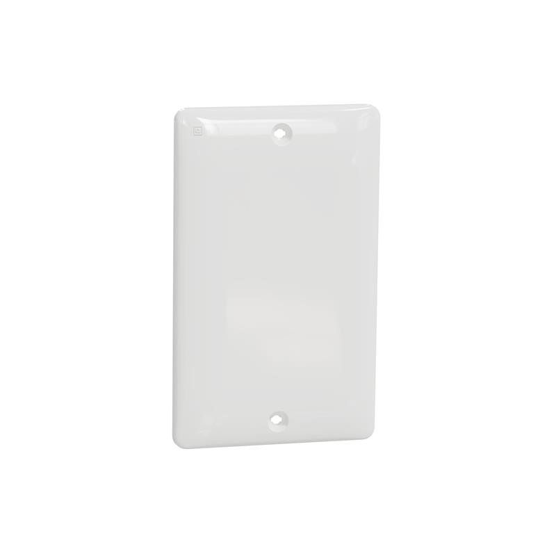 10 pcs : SQWS140001WH - 1 GANG BLANK MATTE WALL PLATE WH