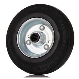 1 pcs - Tente Black Rubber Roller Bearing Trolley Wheel, 100kg