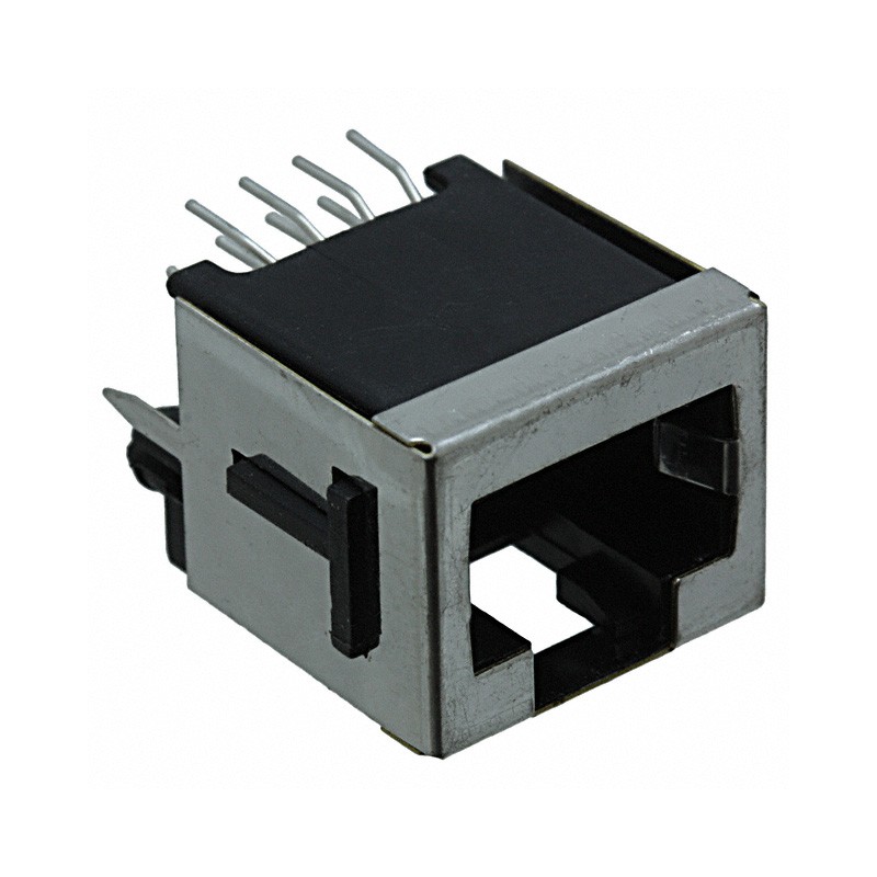 10 pcs : 100616-2 - CONN MOD JACK 8P8C VERT SHIELDED