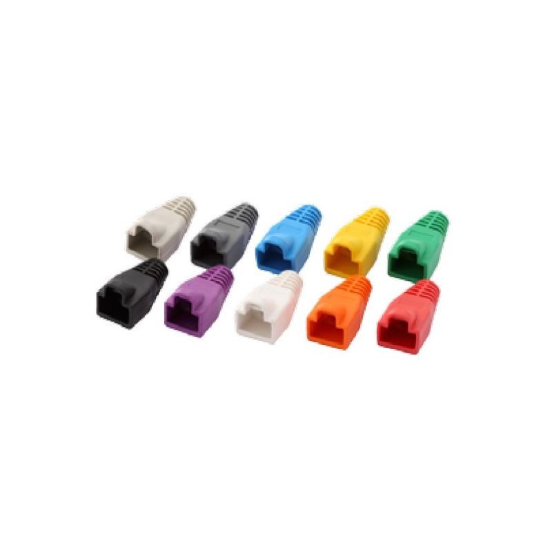 10 pcs : MHRJ45SRB-LG - RJ45 STRN REL BOOT 110PCS