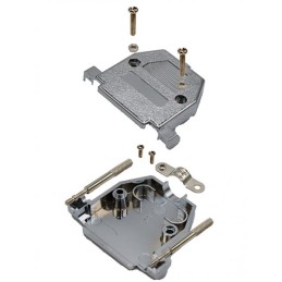 10 pcs : MHCCOV-9-SCL-MP - 9 WAY D-SUB HOOD METPLAS TOP ENT