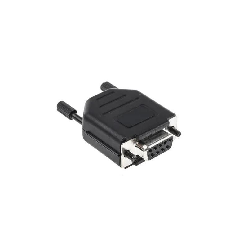 10 pcs : MHDPPK9-DB9S-K - 9 WAY D-SUB HOOD PLASTIC SNAP L