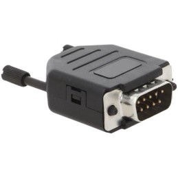 10 pcs : MHDPPK9-DB9P-K - 9 WAY D-SUB HOOD PLASTIC SNAP LO