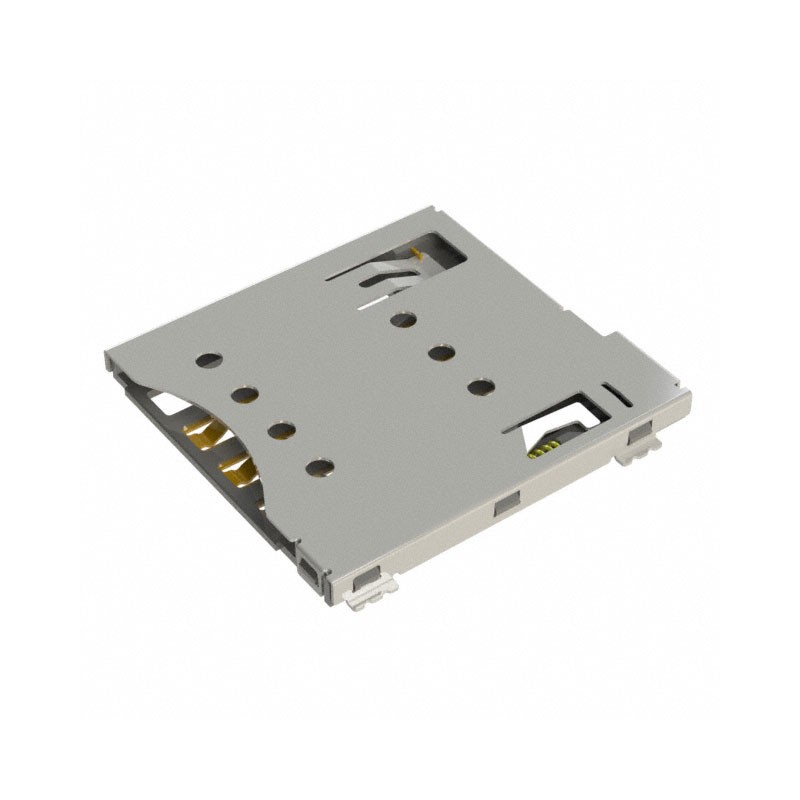 10 pcs : SIM7100-8-1-15-00-A - MICRO SIM PUSH-PUSH, 8P, SMT, 1.