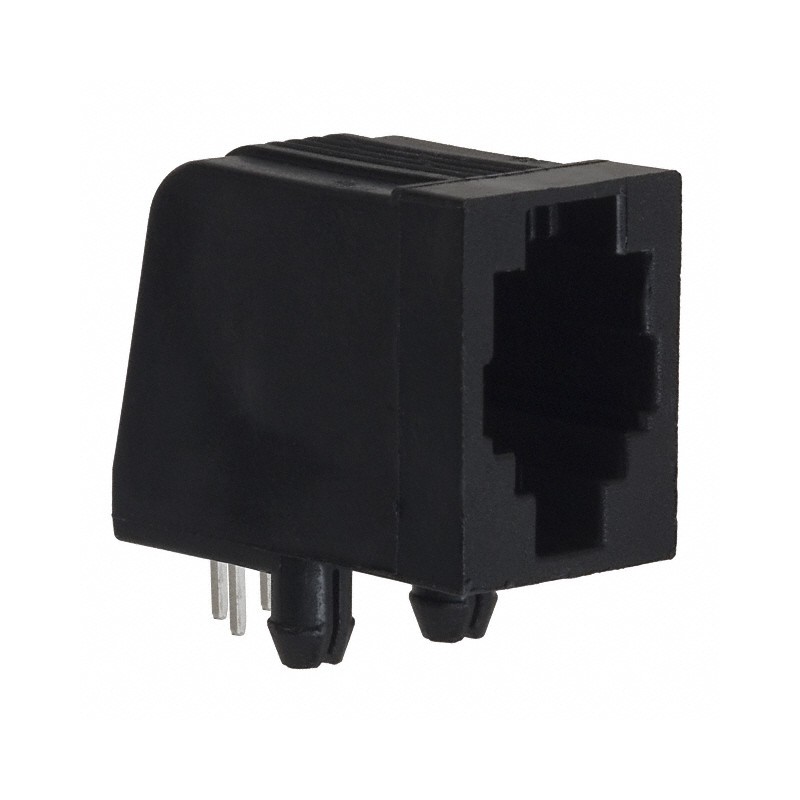 10 pcs : 5555980-1 - CONN MOD JACK 4P4C R/A UNSHLD