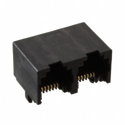 10 pcs : 0438146621 - CONN MOD JACK 6P6C R/A UNSHLD